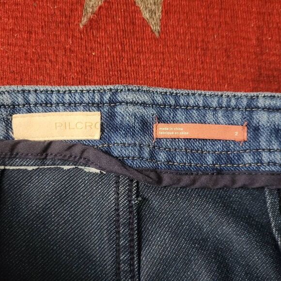 Pilcro The Icon Flare High Rise‎ Trouser Bootcut Jeans Sz 2 Cotton Boho Hippie - Picture 4 of 11